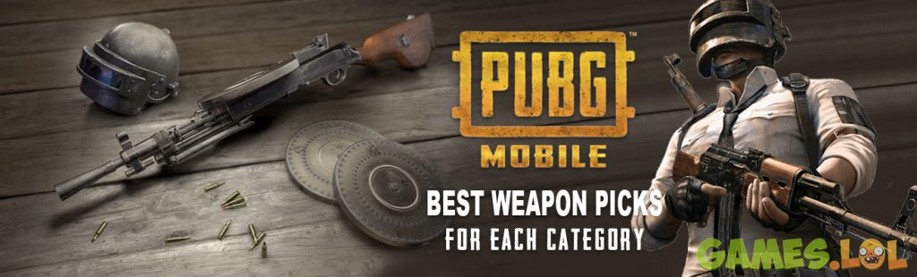 pubg mobile weapon for character
