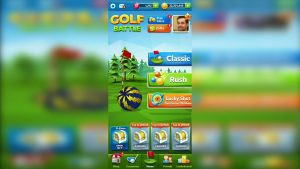 golf battle home menu classic game