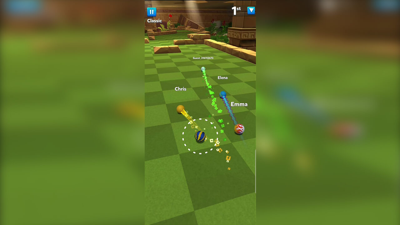 golf battle with friends