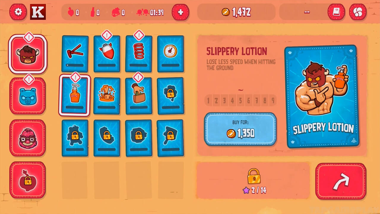 burrito bison slippery lotion buyable skill