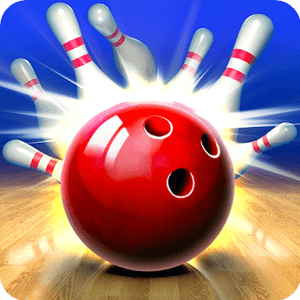 bowling king red ball pin strike