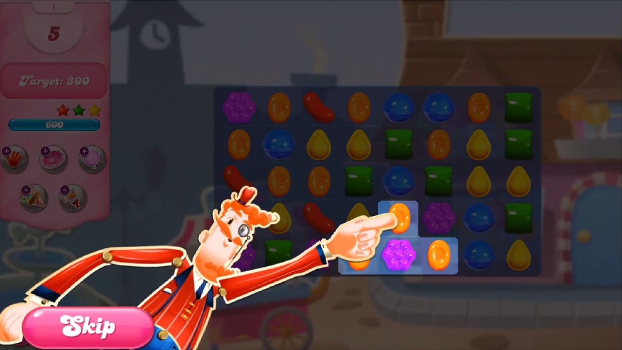 candy crush saga mr toffee skip tips