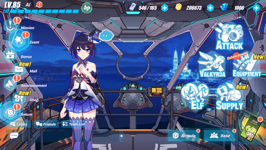 honkai impact 3 cockpit dashboard