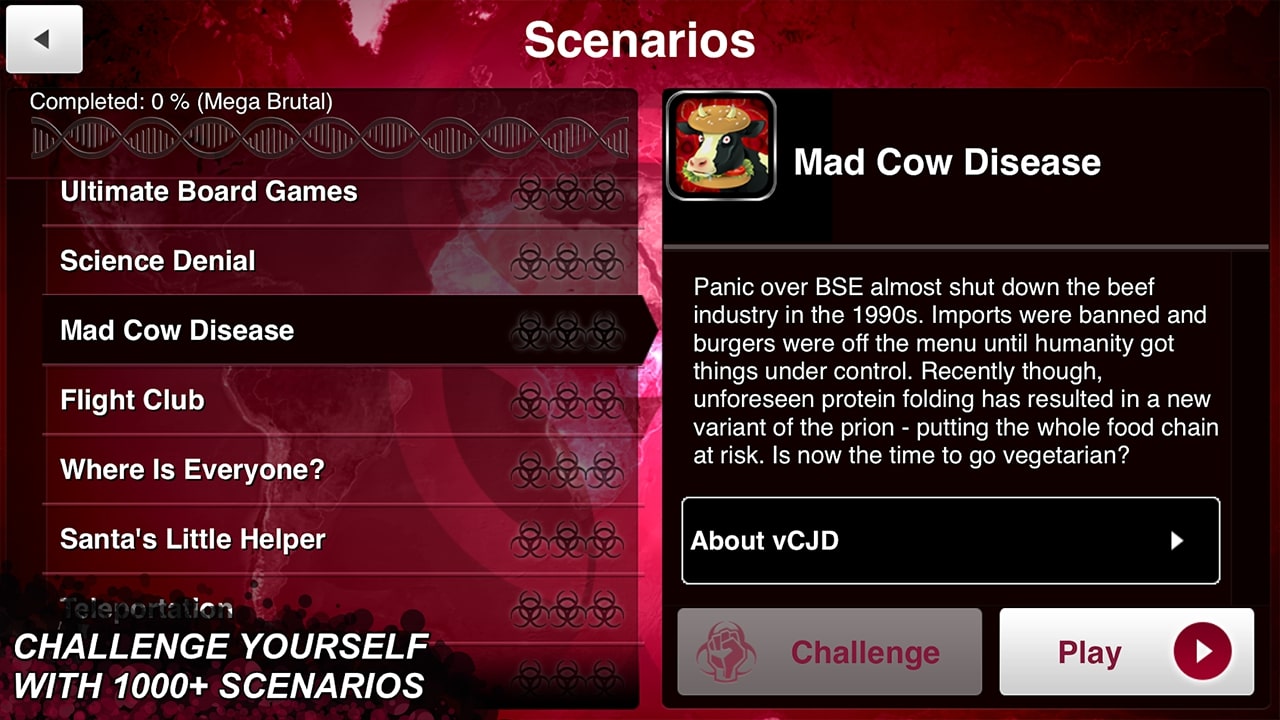 Plague Inc Scenarios Mad Cow Disease