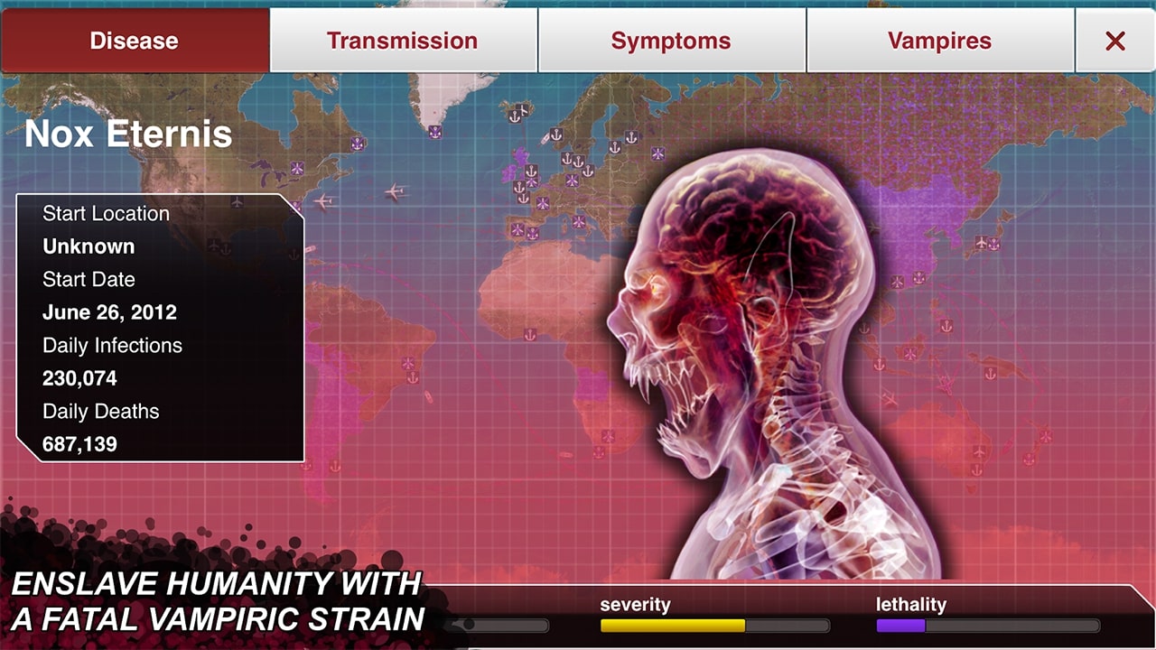 Plague Inc Fatal Vampiric Strain