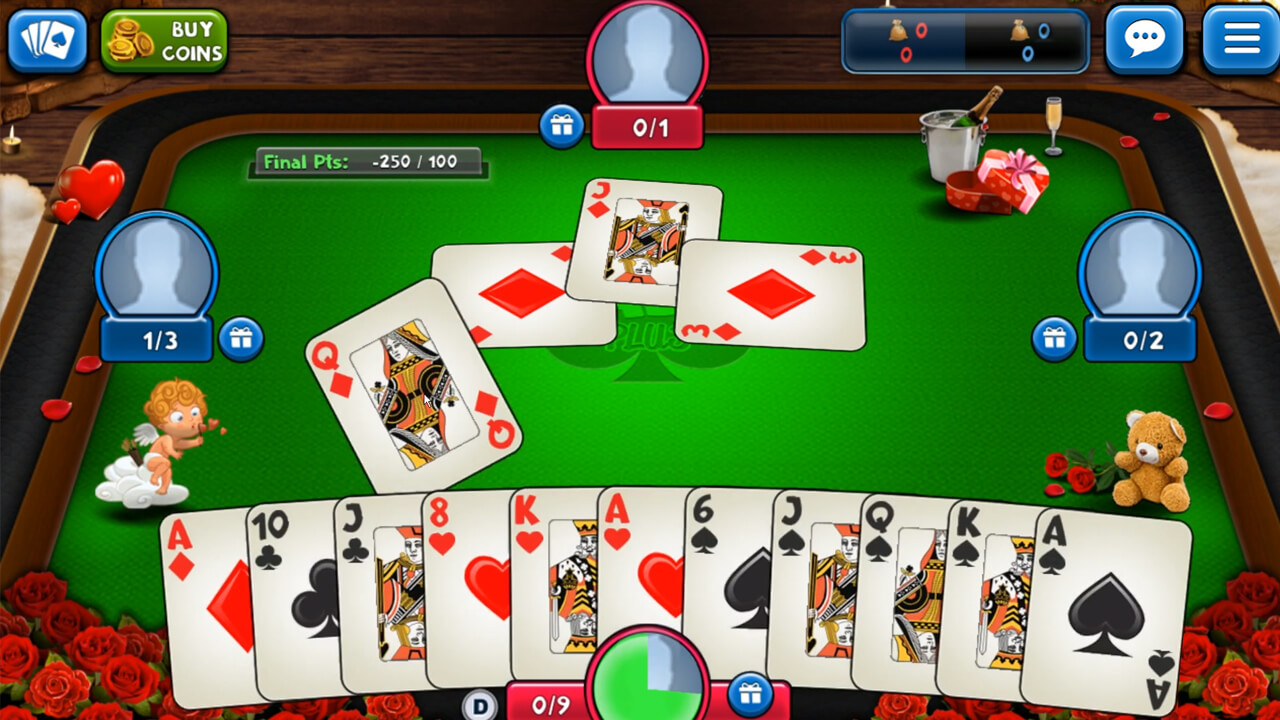 free online spades and hearts card games