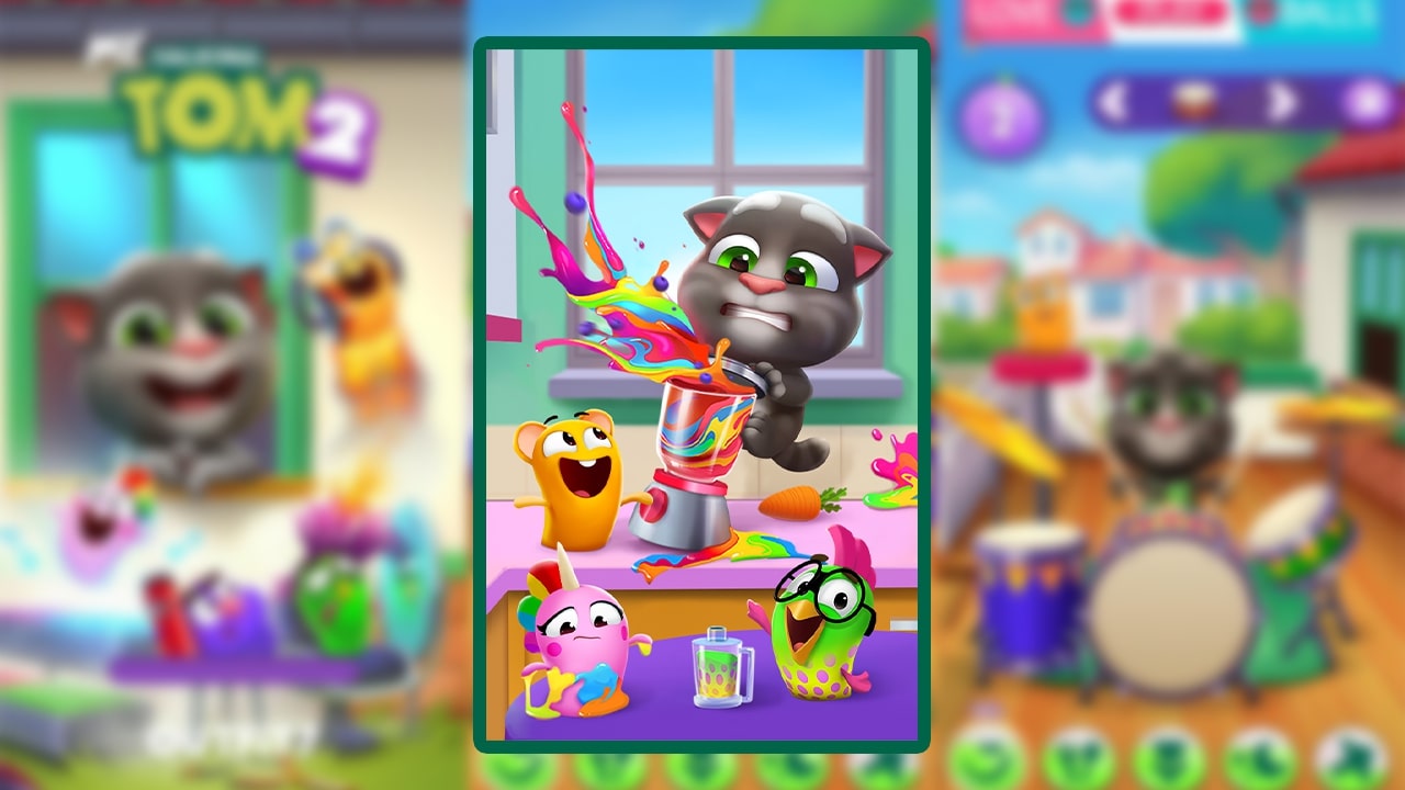 talking tom 2 color blender