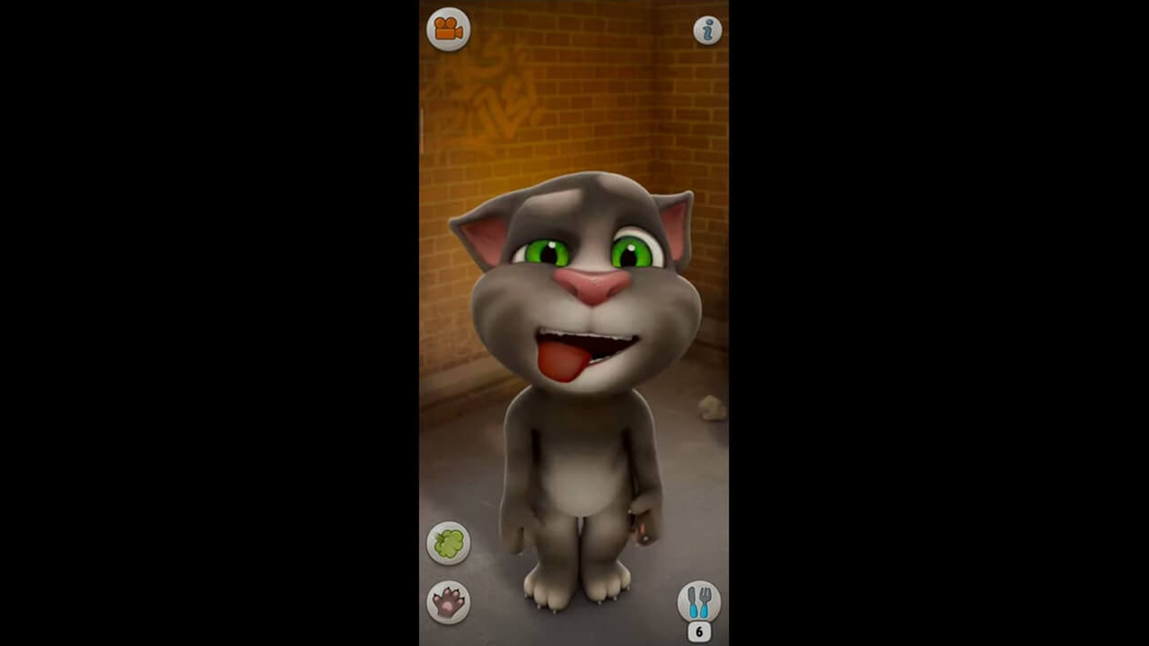 Talking Tom Cat Tongue Tired