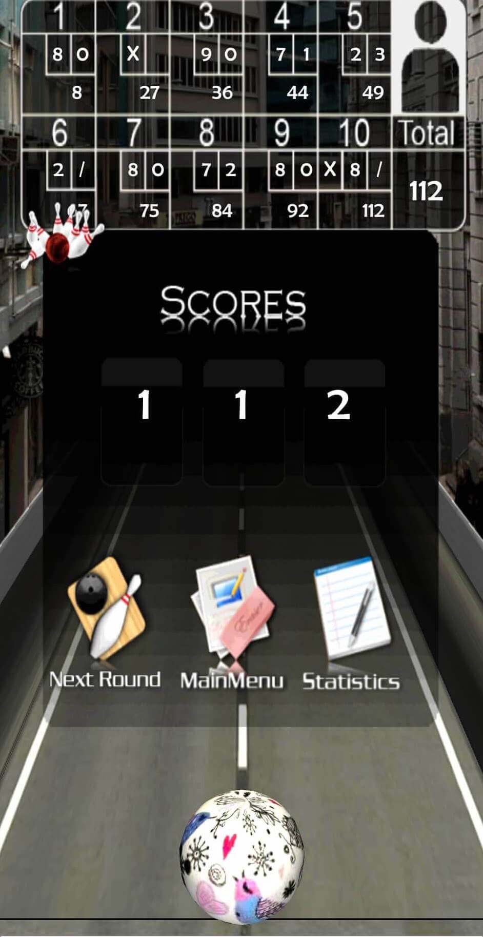 3d Bowling Score Table