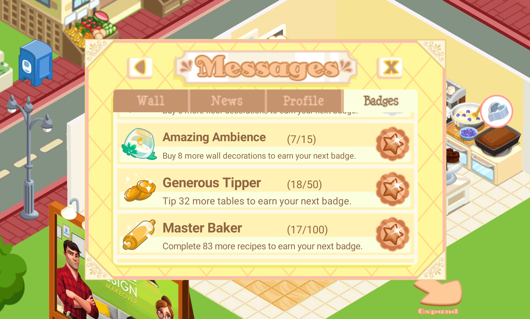 Bakery Story Messages