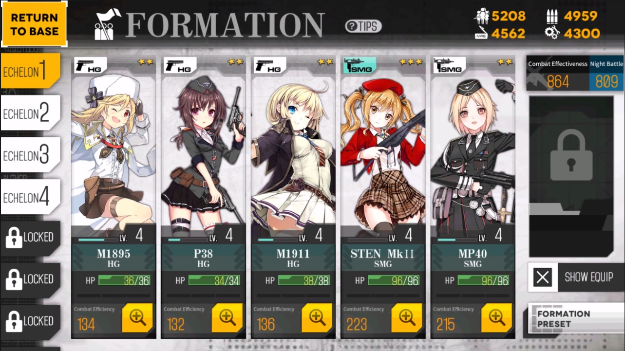 Girls Frontline Formation