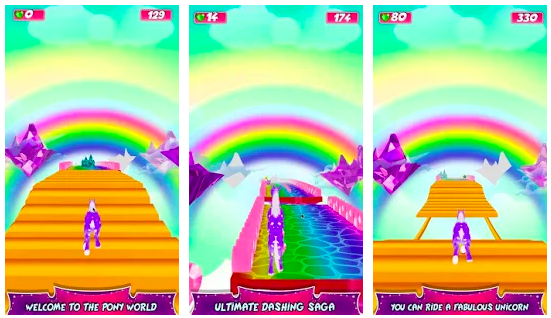 unicorn fantasy run 3d game