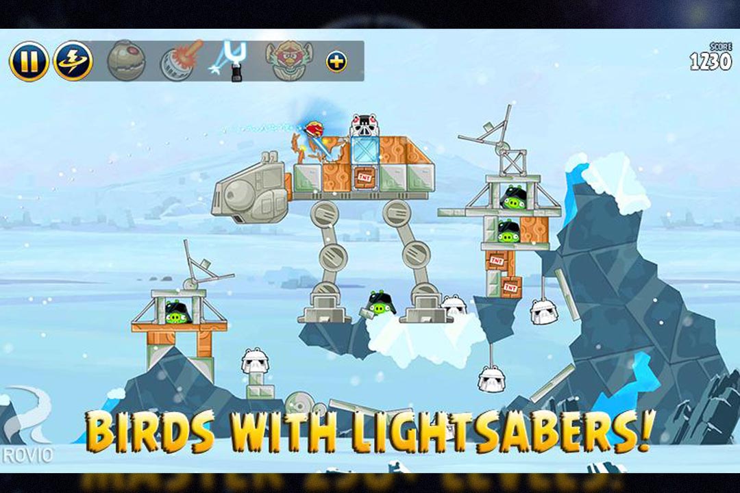 angry birds starwars lightsabers