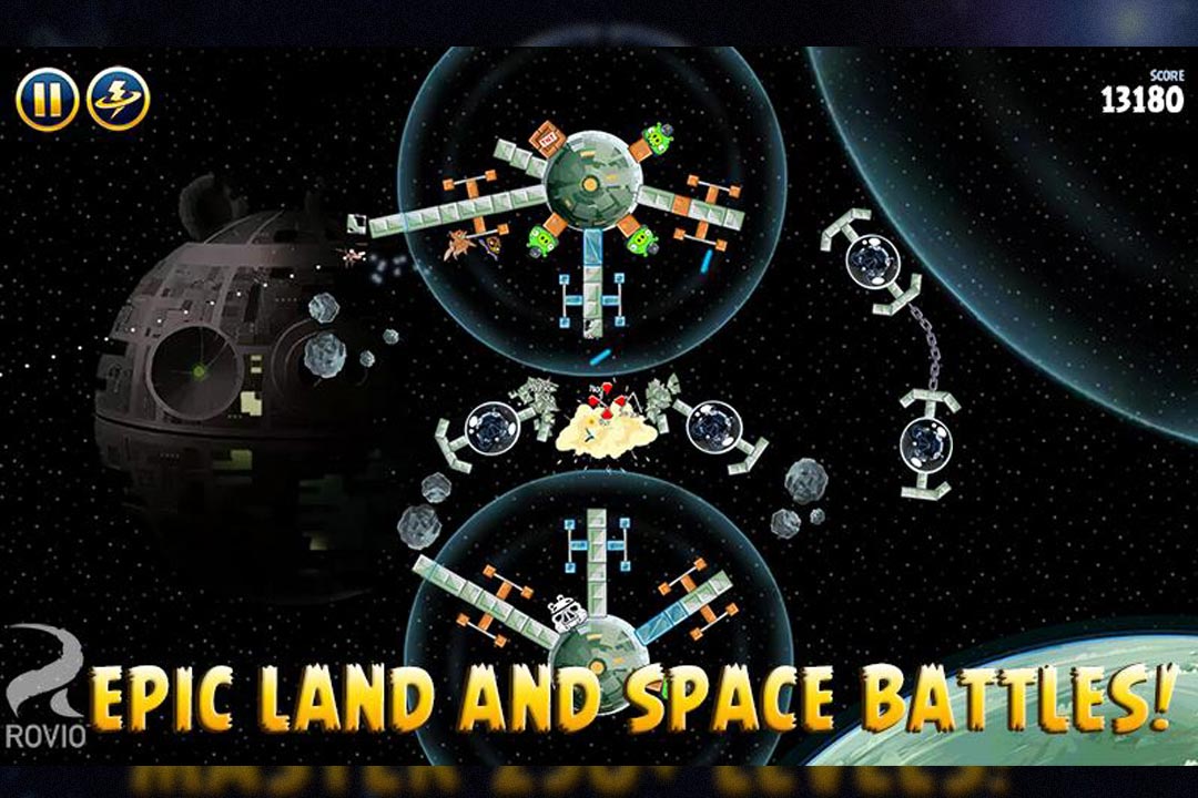 angry birds starwars space battles