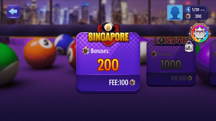 Billiards Singapore Bonus