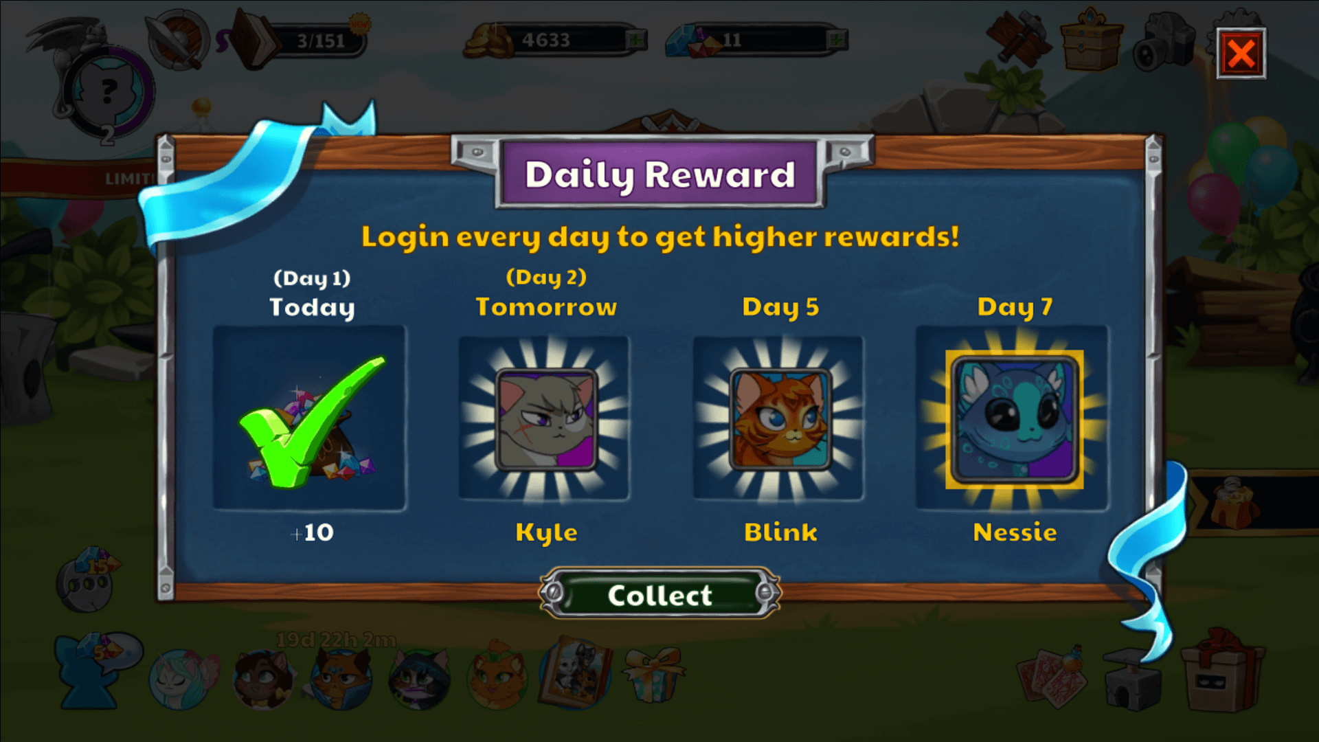 castle cats cleared day one reward