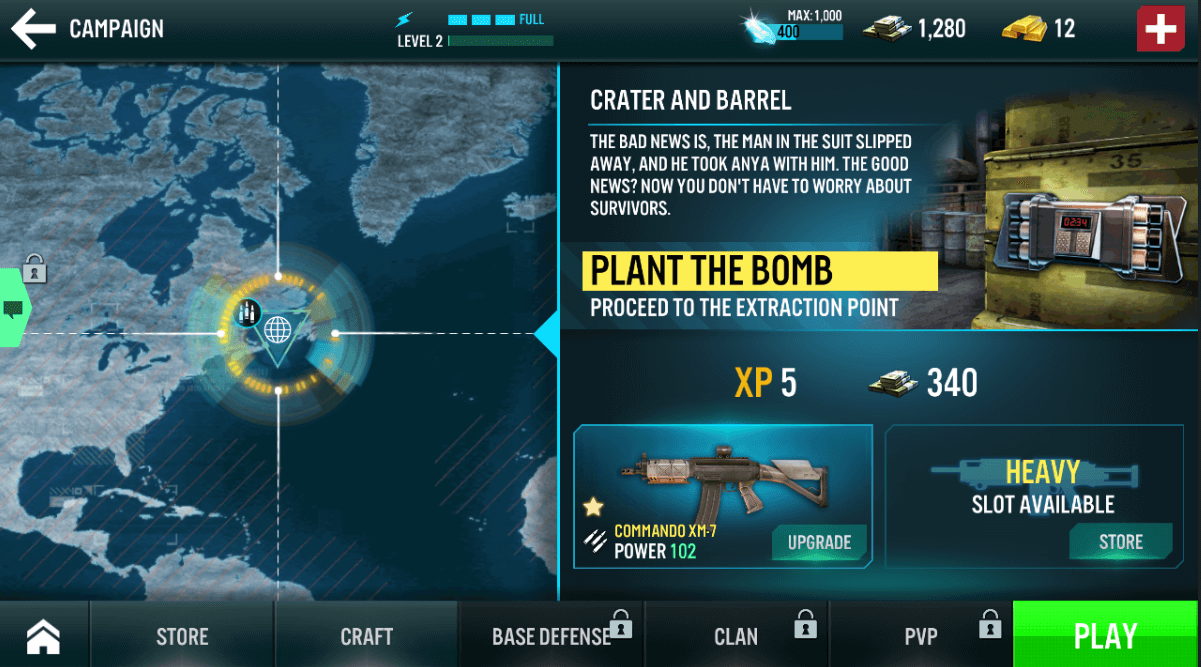 contract killer plant the bomb mission map