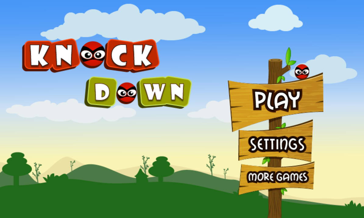 knock down game features