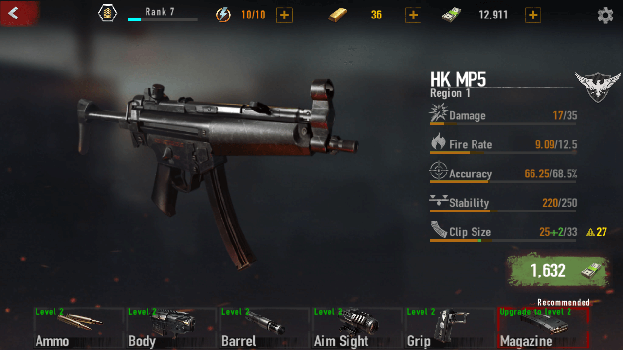 HK MP5 Gun Specifications