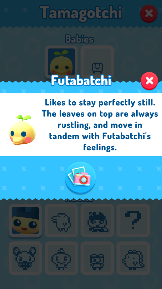 My Tamagotchi Forever Pet Baby Futabatchi