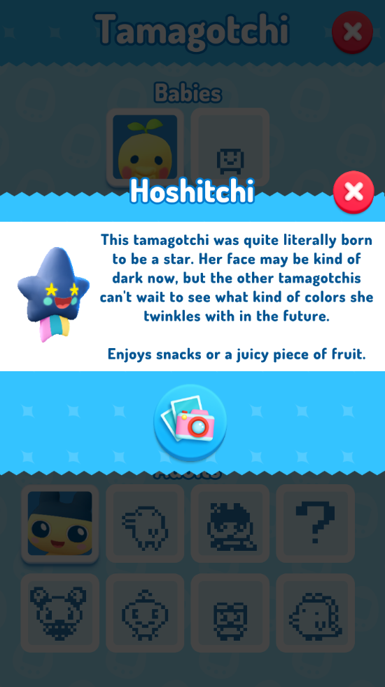 My Tamagotchi Forever Pet Toddler Hoshitchi