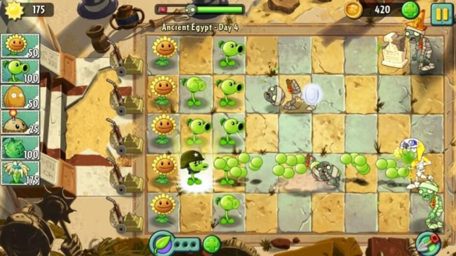 Plants Vs Zombies Tower Defense