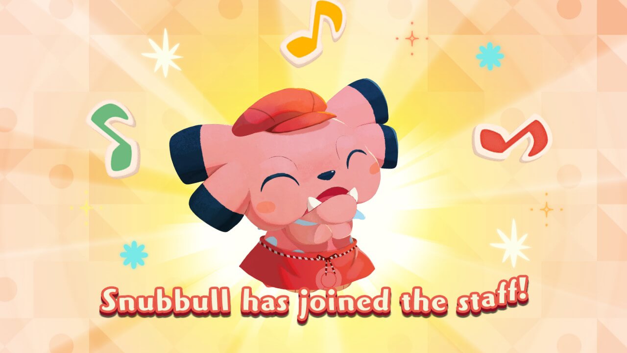 Pokemon Cafe Mix Snubbull Joining the Staff