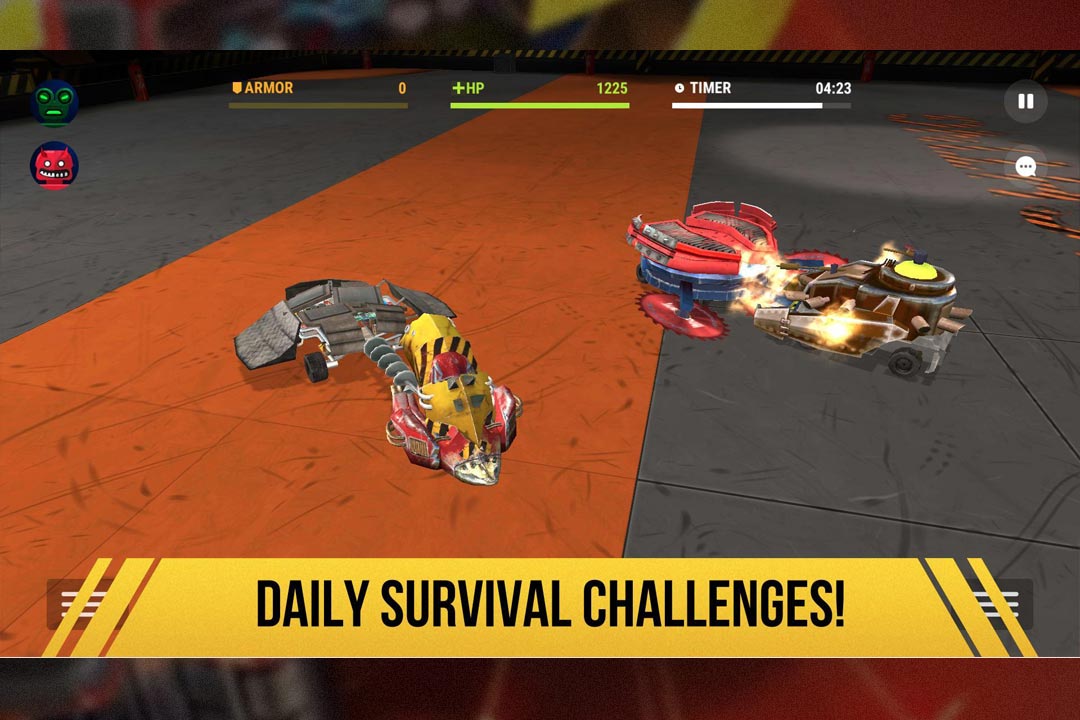 robot fighting 2 survival challenges