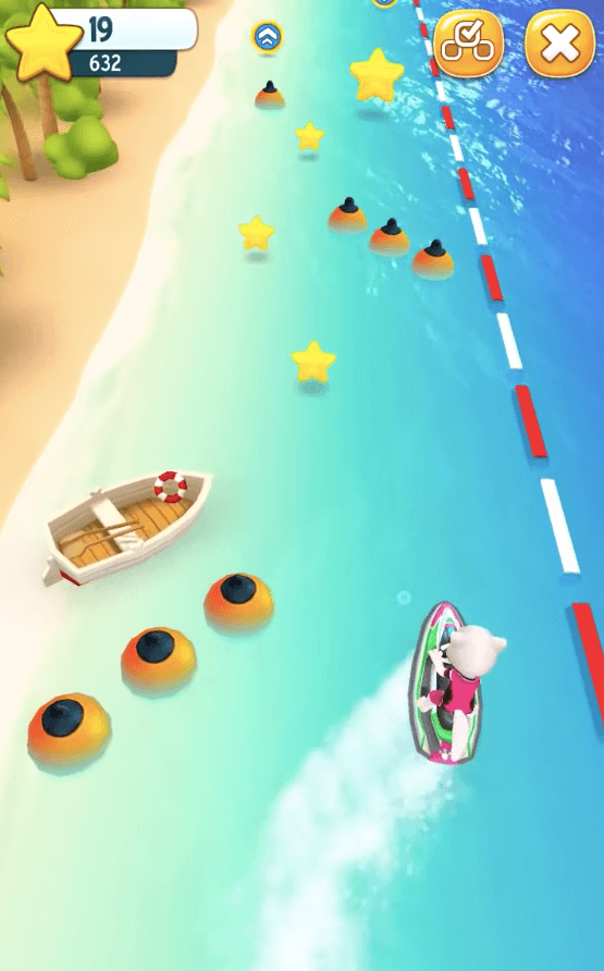 talking tom jetski Obstacle