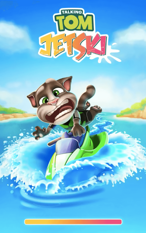 talking tom jetski Hold Tight