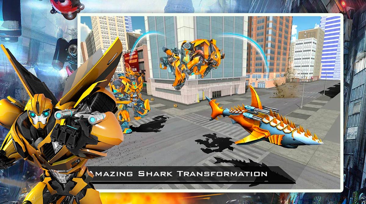 Shark robot transforming games download PC