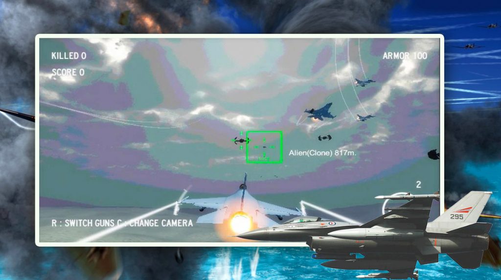 alien fighter jet games