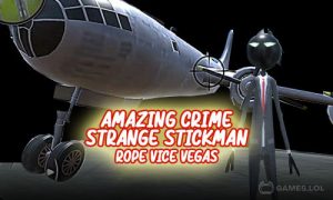 Play Amazing Crime Strange Stickman Rope Vice Vegas on PC