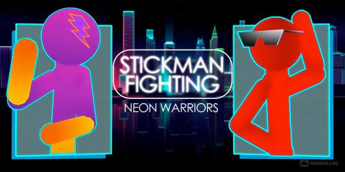 Play Stickman Fighting: Neon Warriors on PC