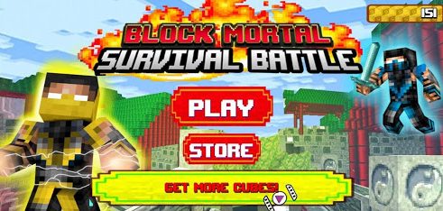 Block Mortal Survival Battle Menu