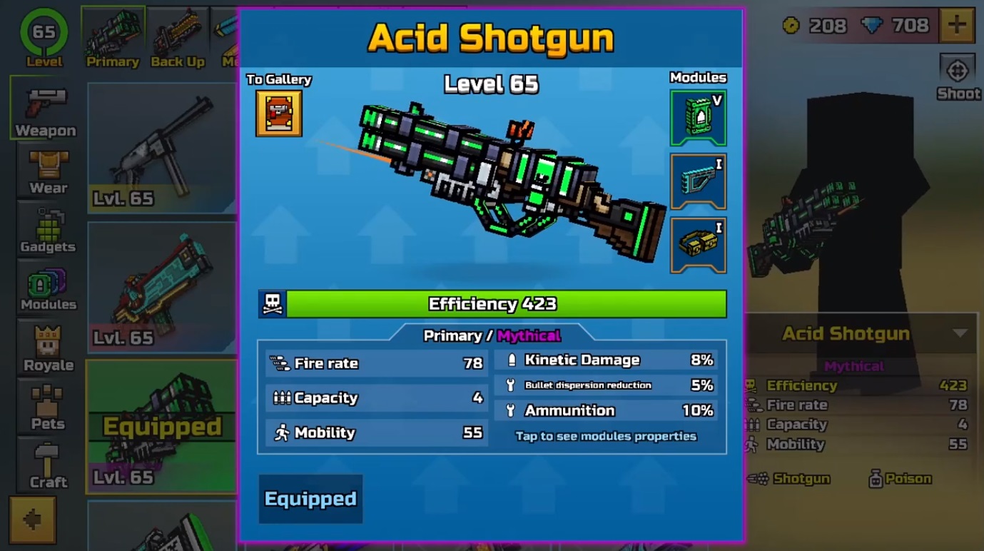 Pixel Gun 3D Acid Shotgun