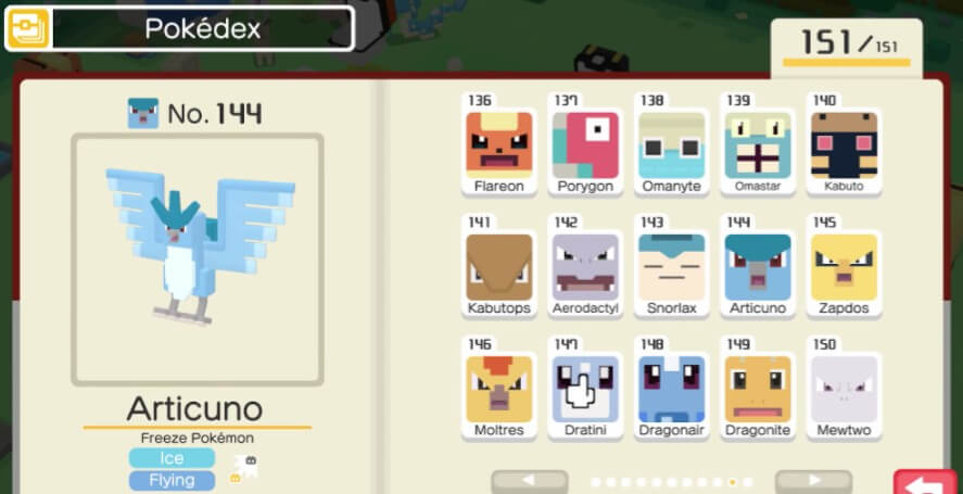 Pokemon Quest Pokedex screenshot