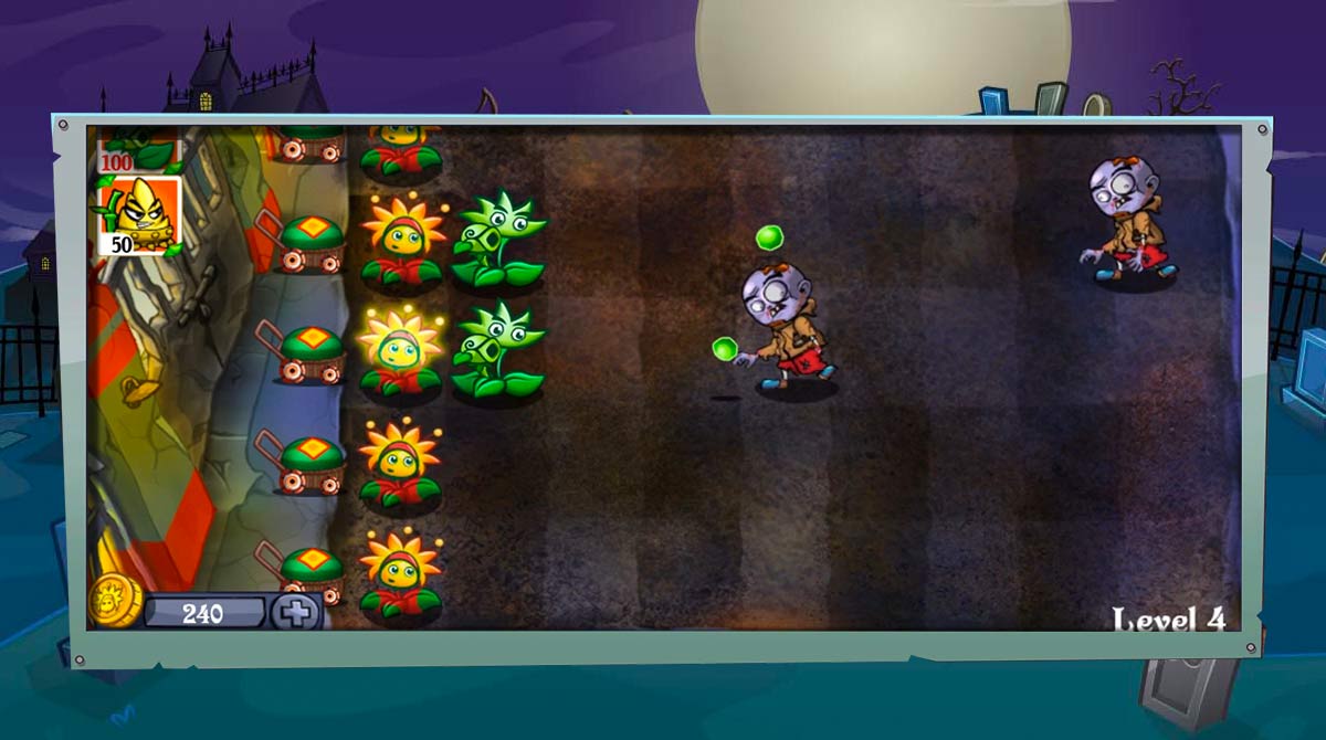 flower zombie war download free