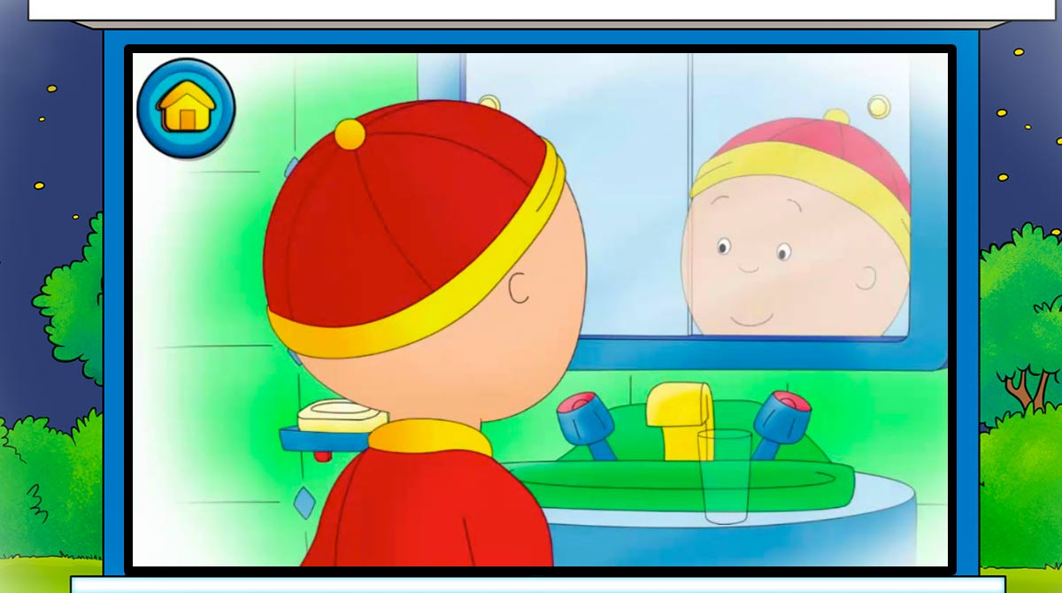 goodnight caillou game