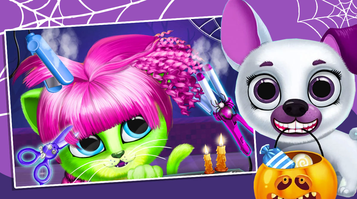 Kiki & Fifi Halloween Salon: Free Pet Salon Games for PC Download