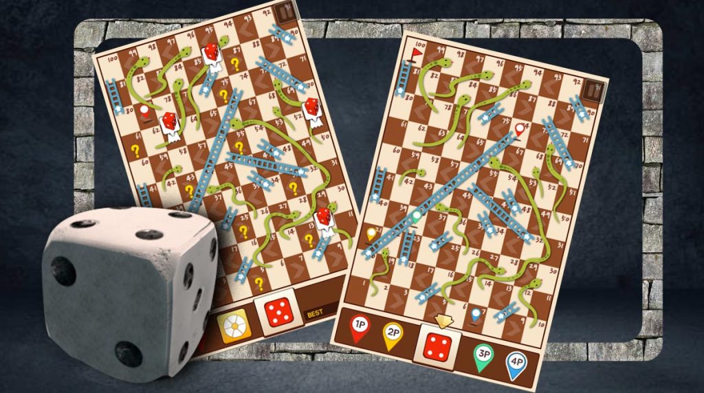 Play Snakes and Ladders Dice Game Online