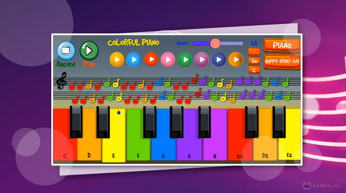 colorful piano download PC free