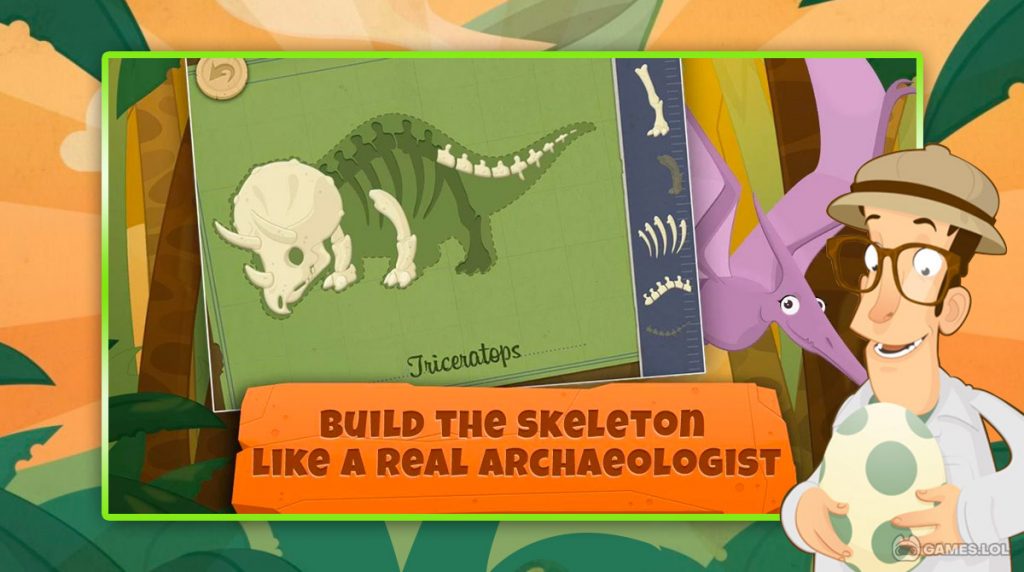 Jump of Dinosaurs  Archaeology Learning Game