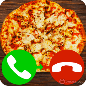 Play fake call pizza game 2 on PC