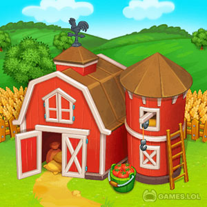 Play Farm Town: Happy village near small city and town on PC