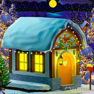 animated christmas house