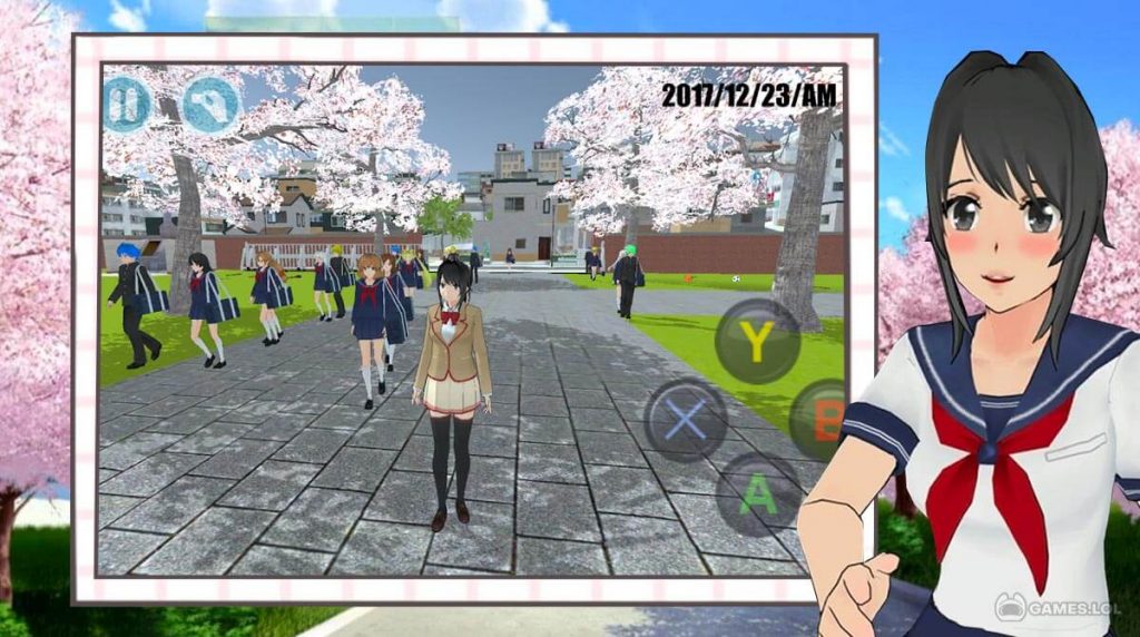 Download and play Anime High School Sakura Girl Life Simulator 2021 on PC  with MuMu Player