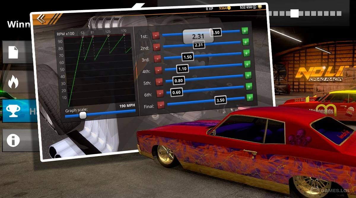 no limit drag racing 2.0 best tune