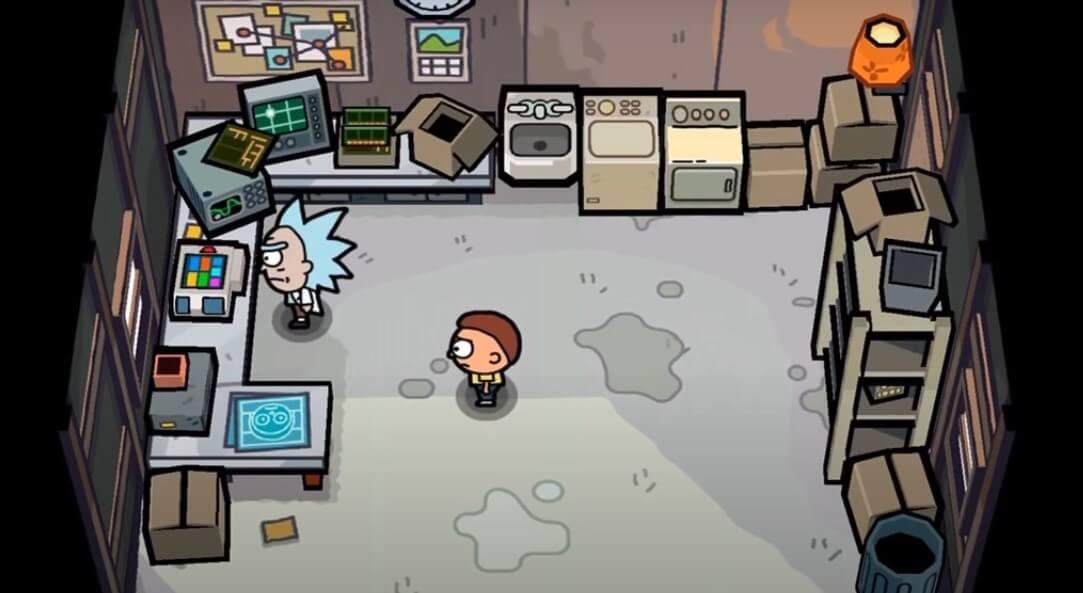 Pocket Mortys garage