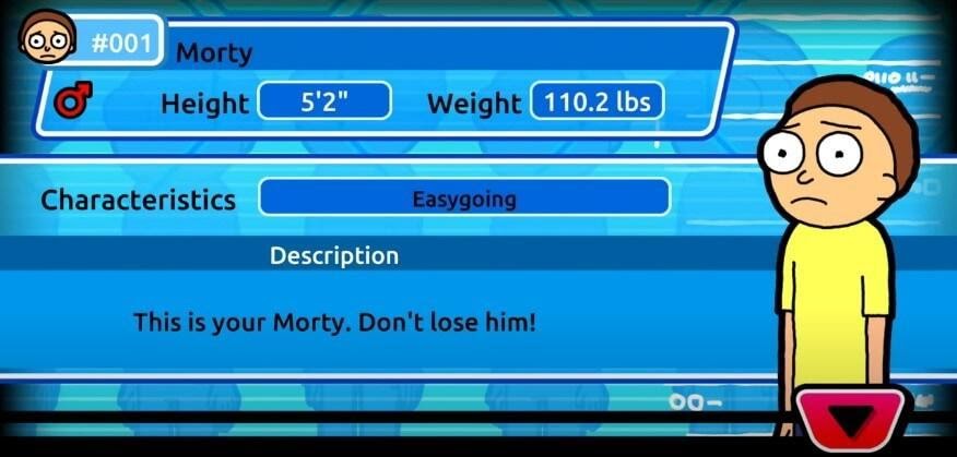 Pocket Mortys original morty